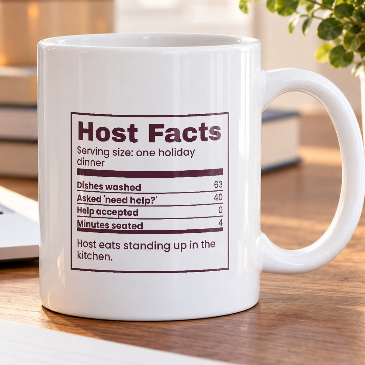 Funny Christmas Coffee Mug Host Facts Help Accepted Zero For Hosts - photo 5