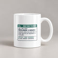 Funny Thanksgiving Host Coffee Mug Recliner Prescription Label - photo 1