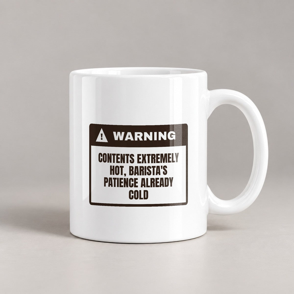 Barista Coffee Mug Contents Hot Patience Cold - photo 2