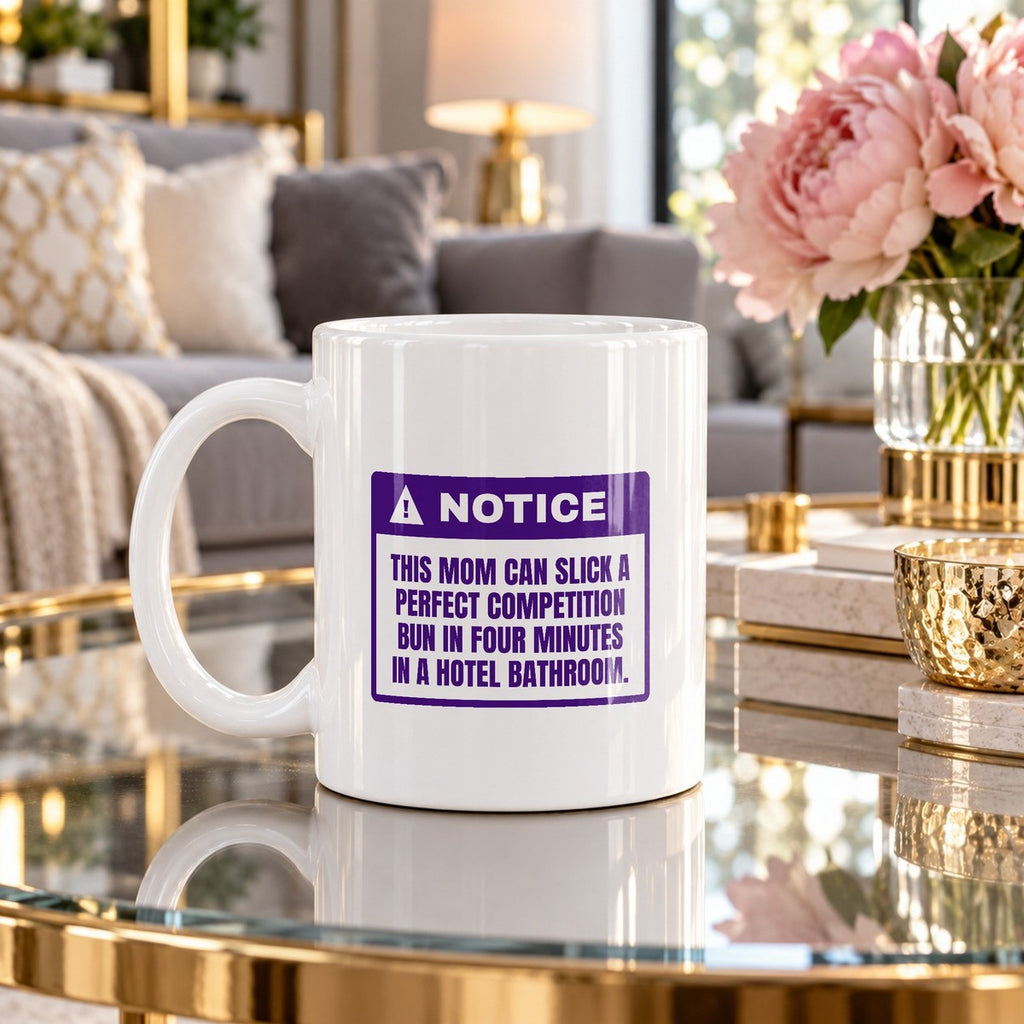 Funny Cheer Mom Coffee Mug Hotel Bathroom Four-Minute Bun For Cheer Moms - photo 4