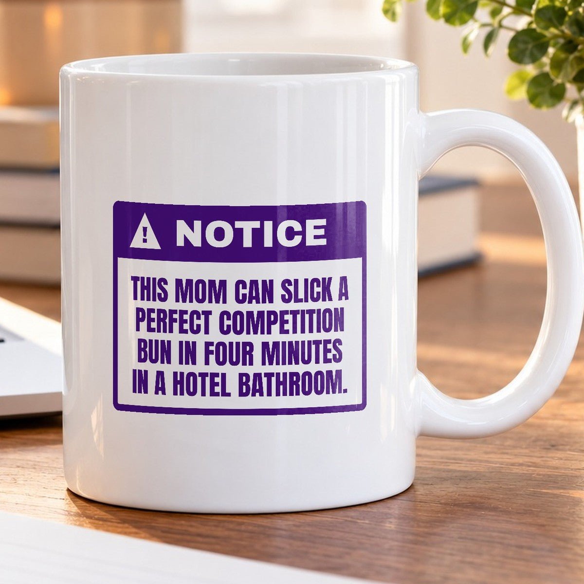 Funny Cheer Mom Coffee Mug Hotel Bathroom Four-Minute Bun For Cheer Moms - photo 5