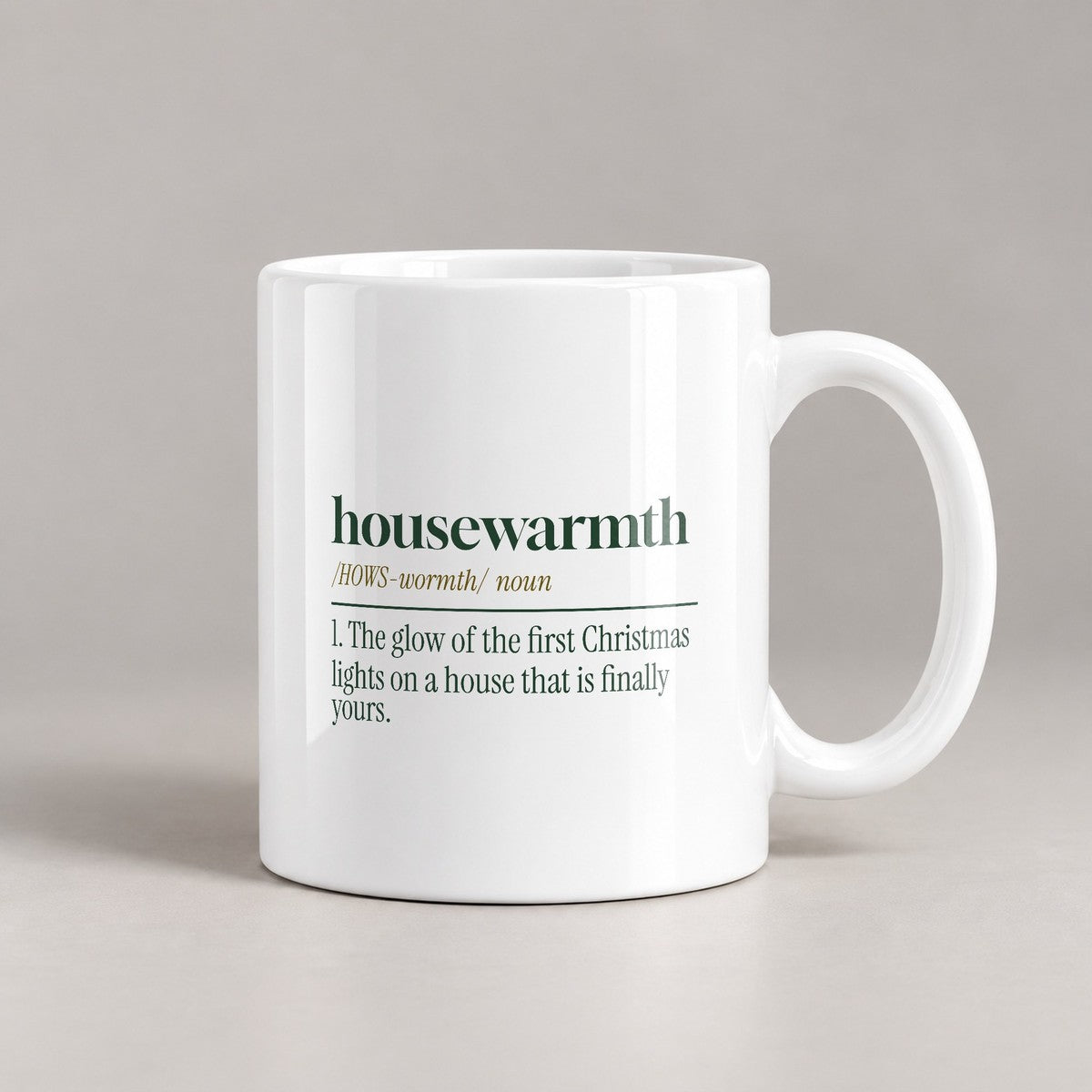 Christmas Coffee Mug Housewarmth Dictionary Definition New House - photo 1