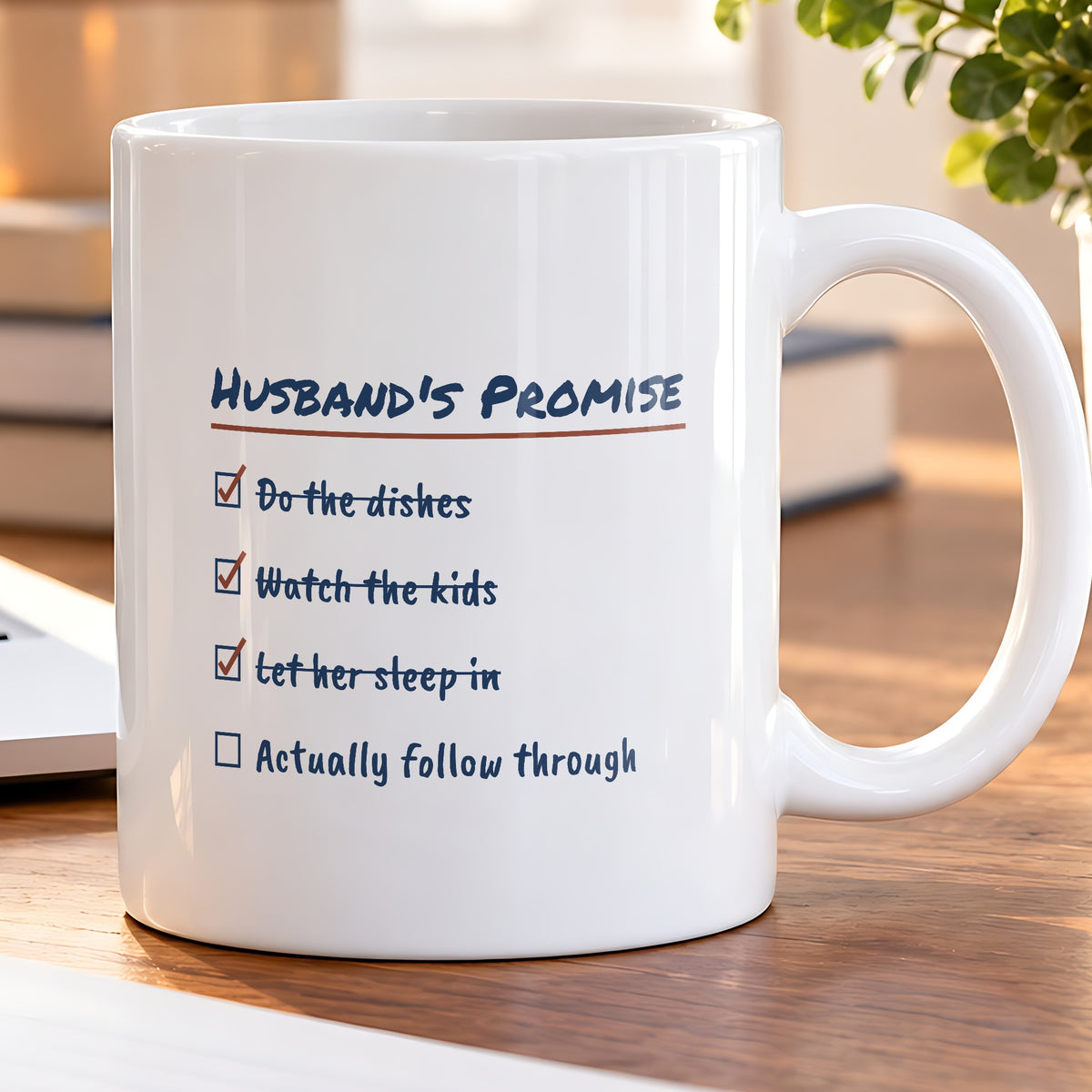 Funny Wife Coffee Mug Husbands Promise Checklist For Wife - photo 5