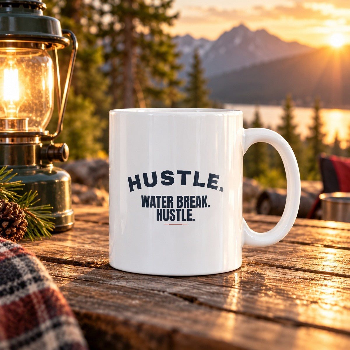 Funny Coach Coffee Mug Hustle Water Break Hustle Retro Arch Design - photo 3
