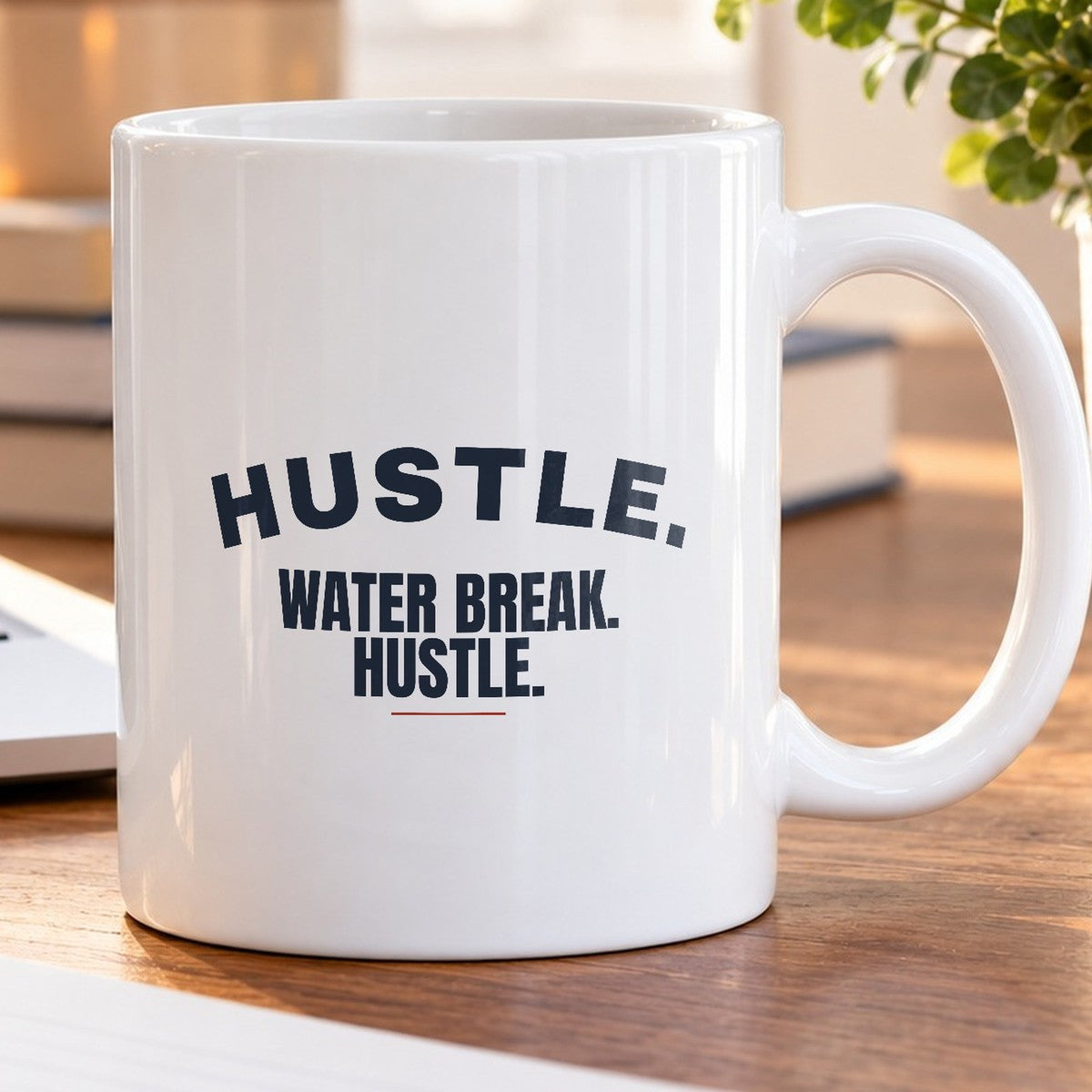 Funny Coach Coffee Mug Hustle Water Break Hustle Retro Arch Design - photo 5
