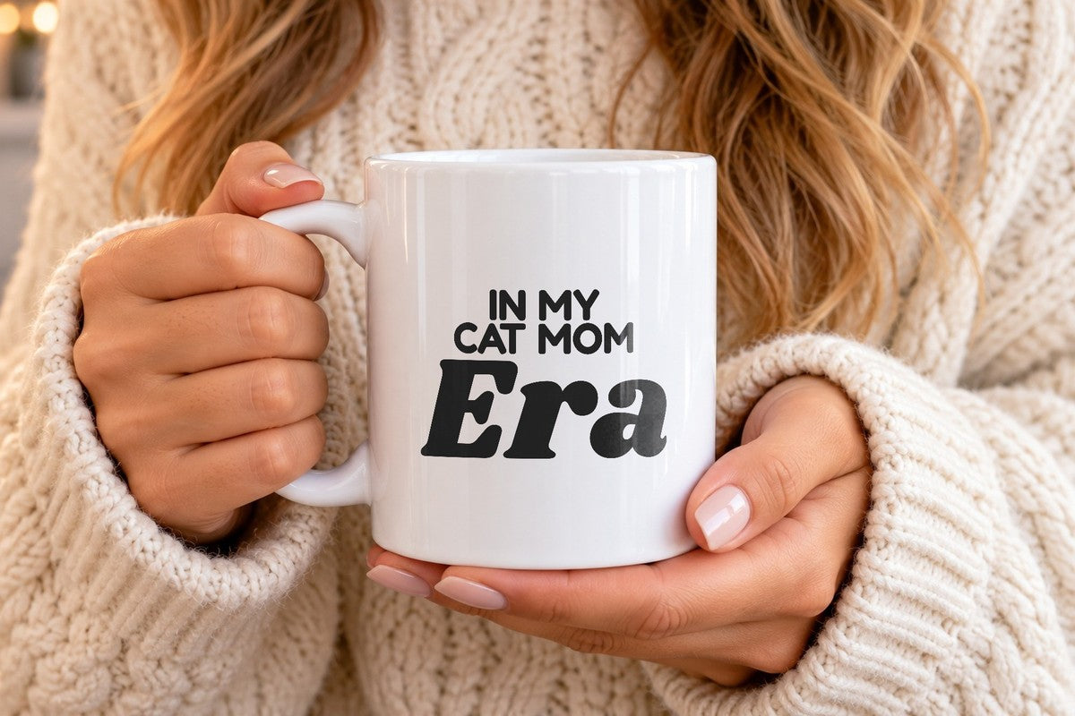 Funny Cat Mom Mug In My Cat Mom Era - photo 4