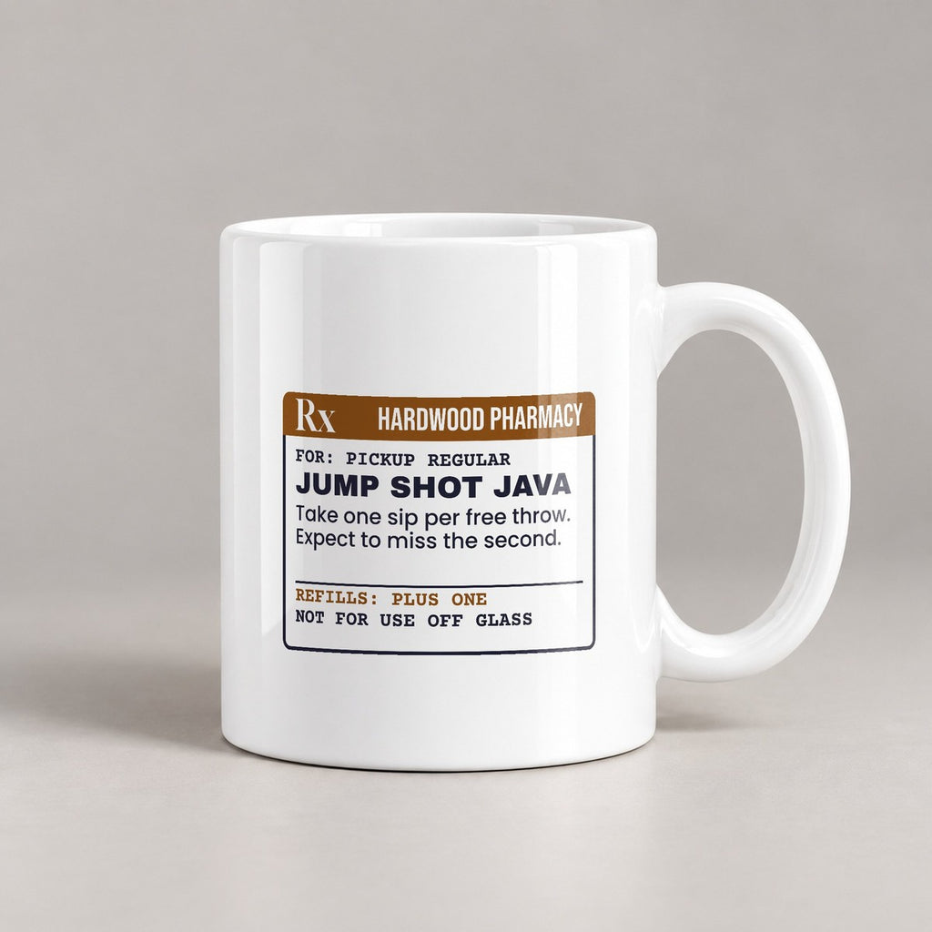Funny Basketball Coffee Mug Jump Shot Java Prescription For Hoopers - photo 1