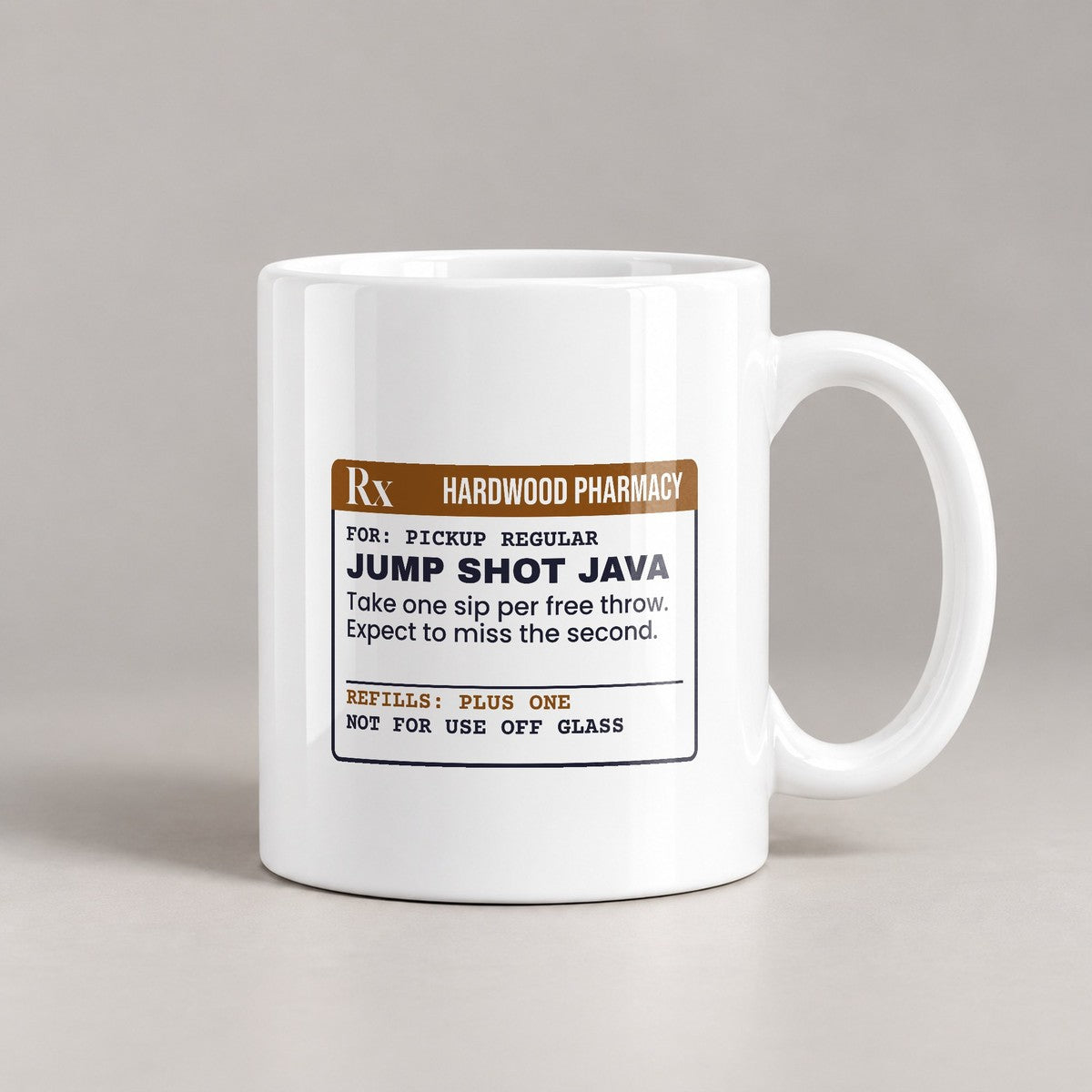 Funny Basketball Coffee Mug Jump Shot Java Prescription For Hoopers - photo 1
