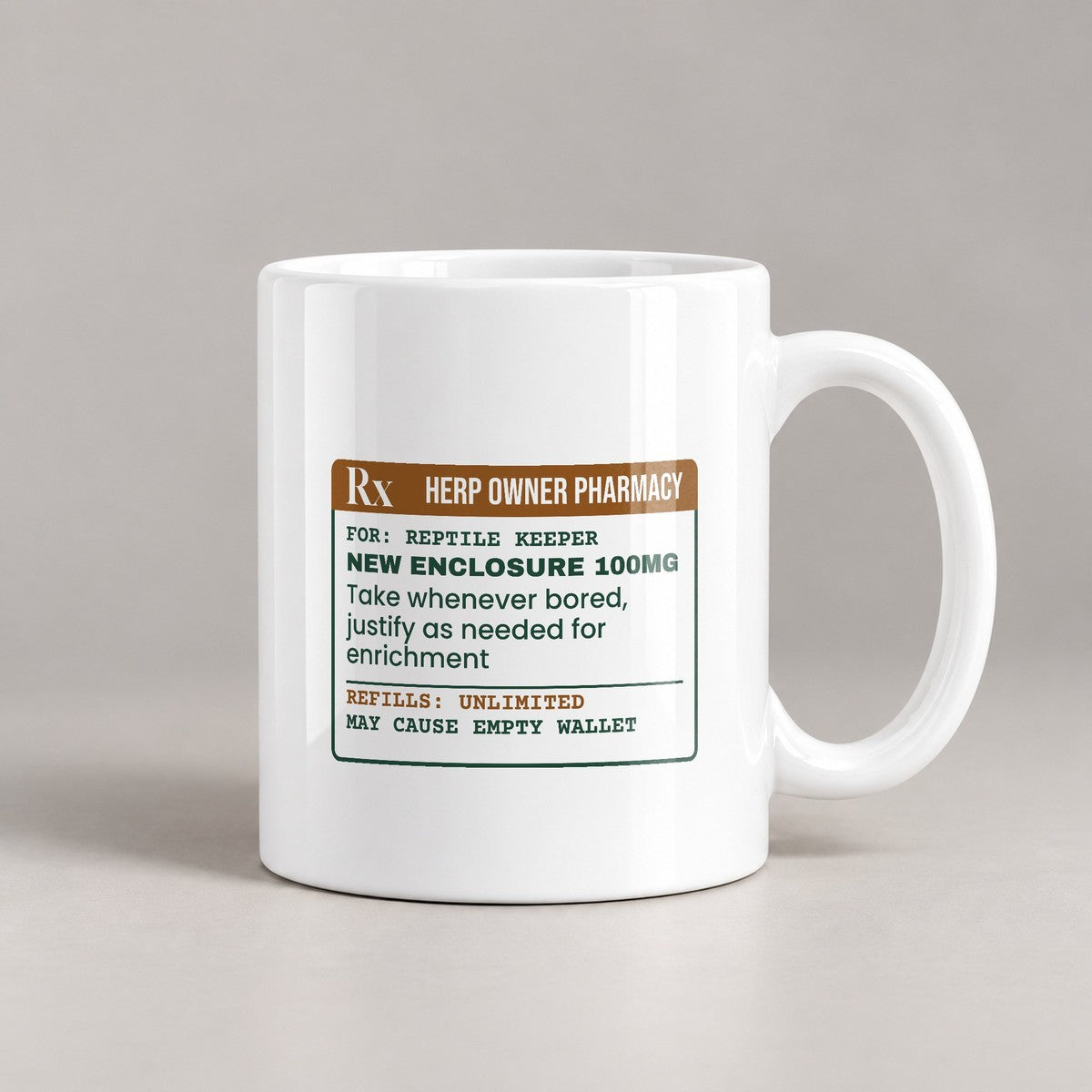 Reptile Coffee Mug Rx New Enclosure For Pet Owners - photo 2