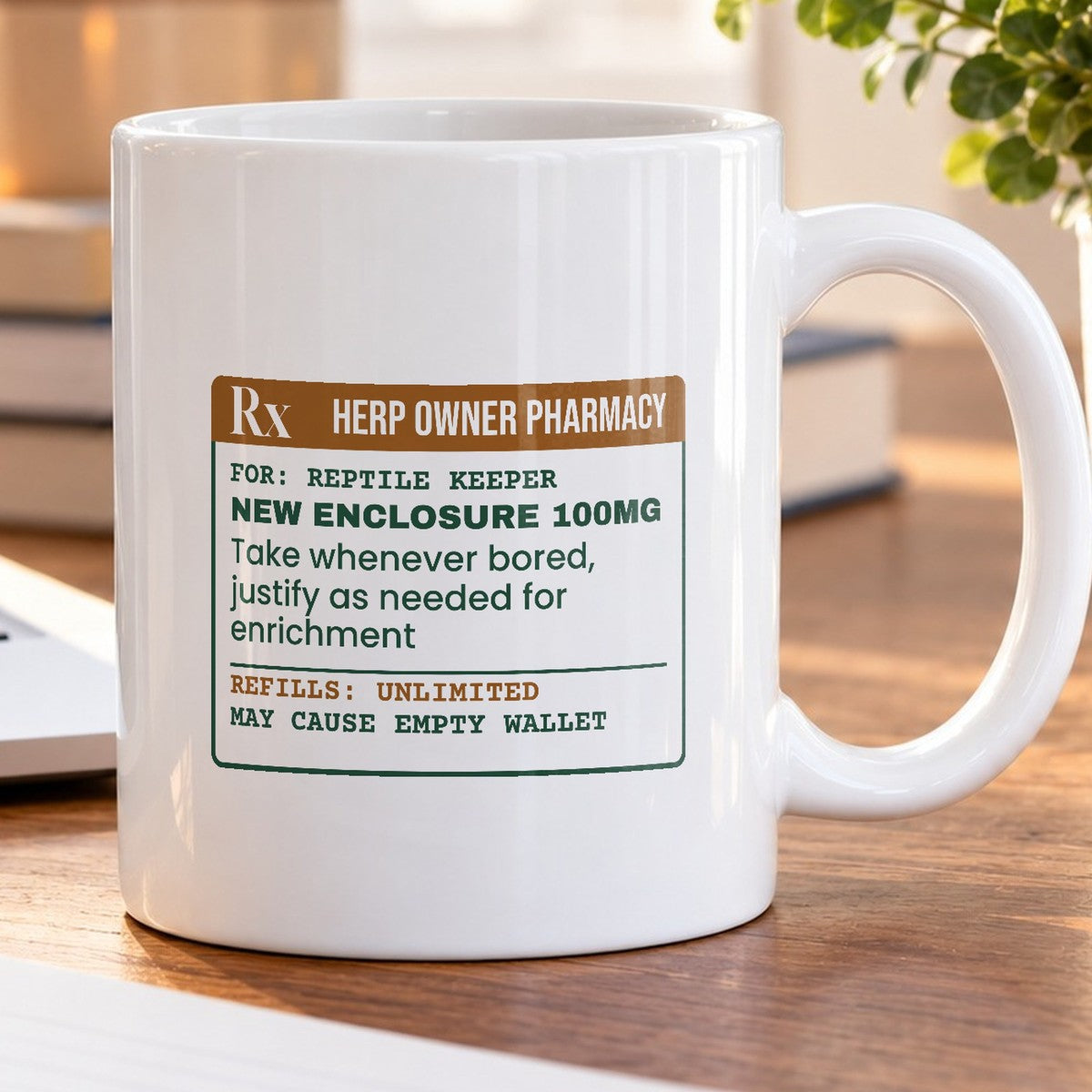 Reptile Coffee Mug Rx New Enclosure For Pet Owners - photo 5