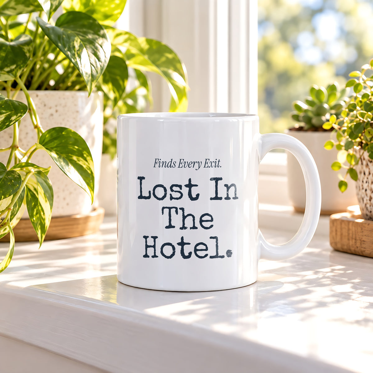 Funny Flight Attendant Coffee Mug Finds Every Exit Lost In The Hotel - photo 3