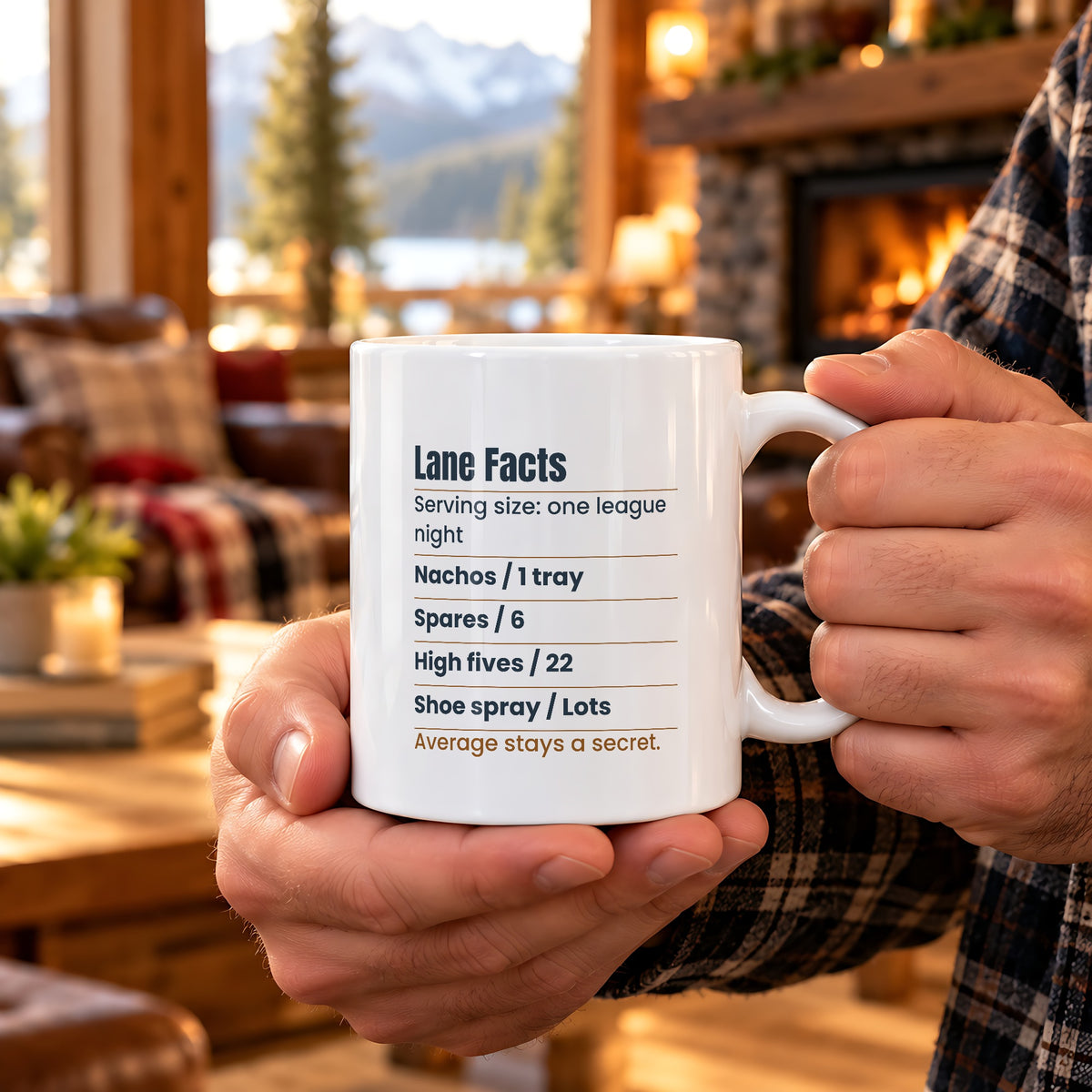 Funny Bowling Coffee Mug Lane Facts League Night For Bowlers - photo 3