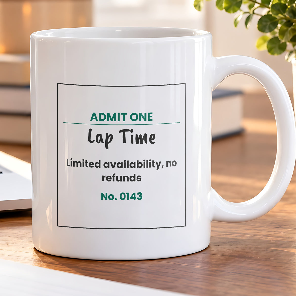 Funny Cat Valentine Coffee Mug Lap Time Ticket For Cat Lovers - photo 5