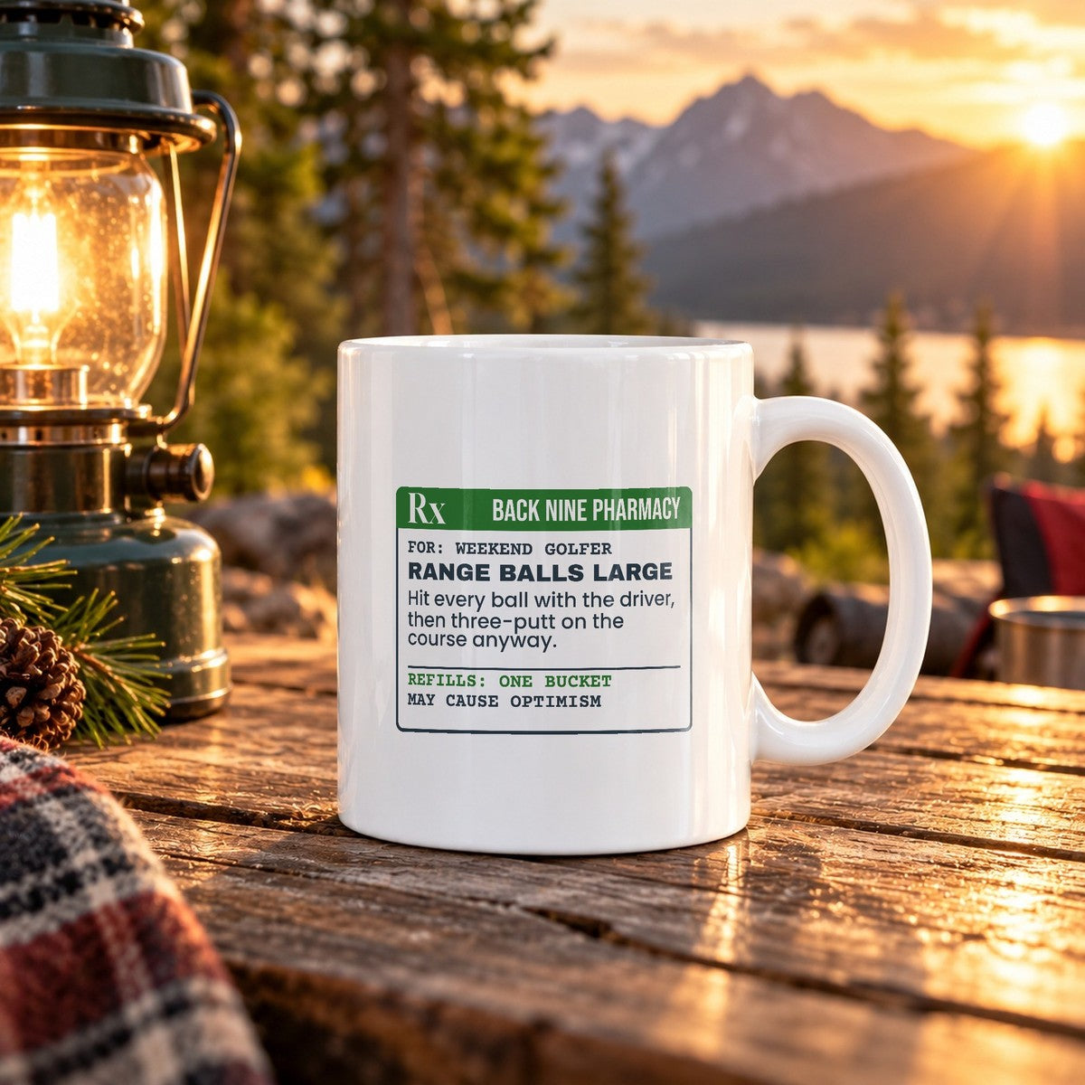 Funny Golf Coffee Mug Range Balls Prescription For Golfers - photo 2