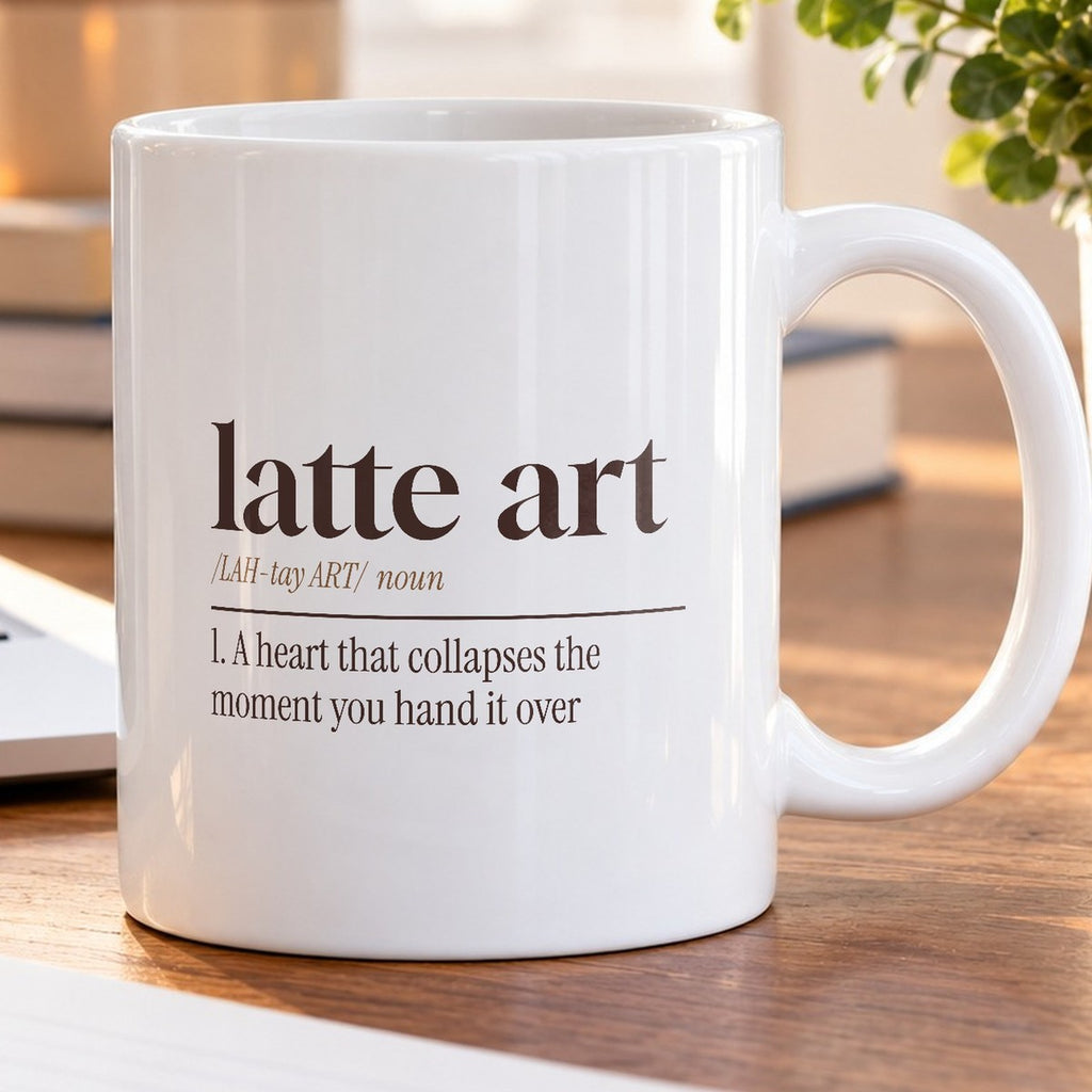Latte Art Coffee Mug Collapses On Handoff - photo 5