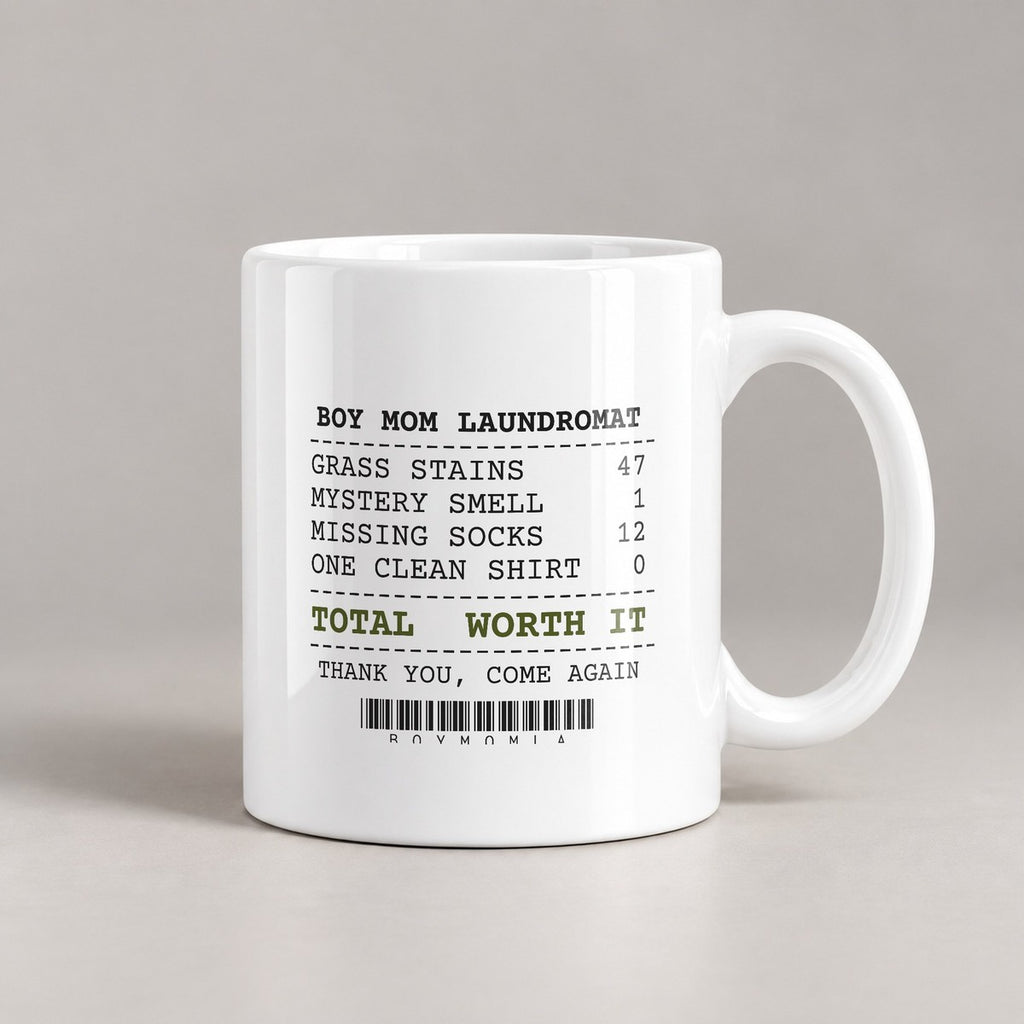 Boy Mom Coffee Mug Laundry Receipt Boy Mom Edition - photo 1