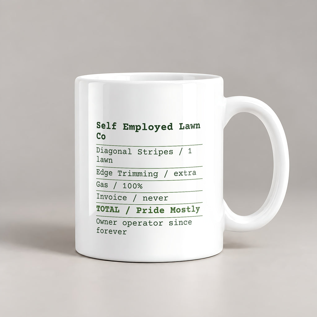 Funny Lawn Dad Coffee Mug Lawn Service Invoice For Dad - photo 2