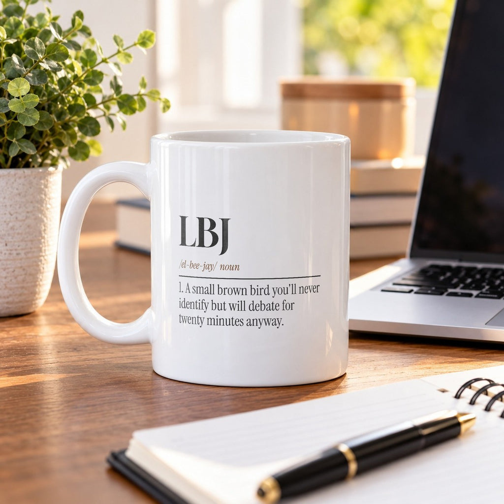 LBJ Dictionary Definition Coffee Mug For Birders - photo 4