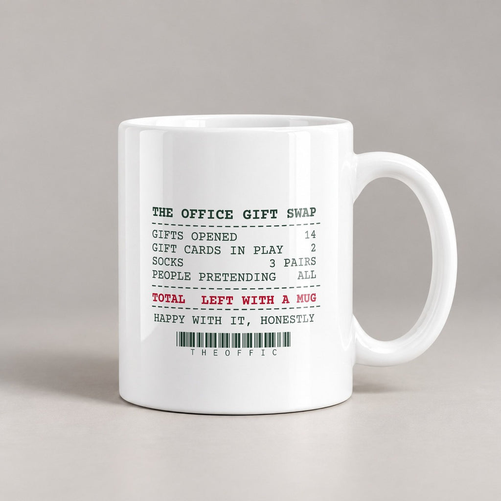 Funny White Elephant Coffee Mug Left With A Mug Office Swap Receipt - photo 1