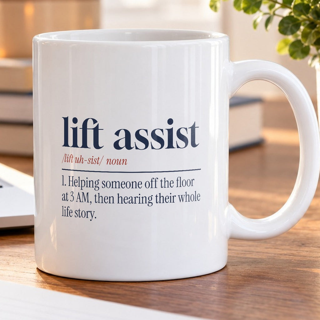 Funny Paramedic Coffee Mug Lift Assist Dictionary Definition For EMS - photo 5