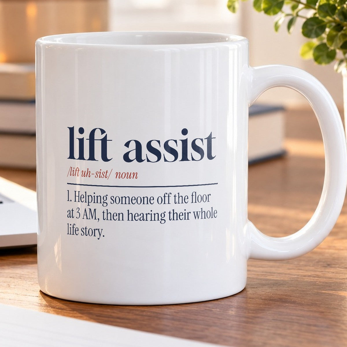 Funny Paramedic Coffee Mug Lift Assist Dictionary Definition For EMS - photo 5