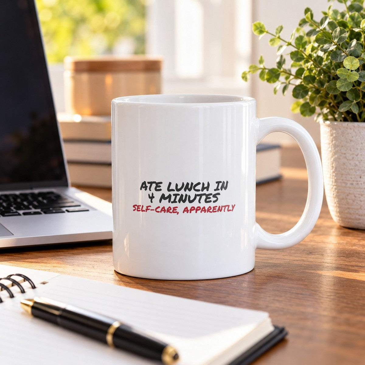 Funny Teacher Coffee Mug Ate Lunch In 4 Minutes Self Care - photo 2
