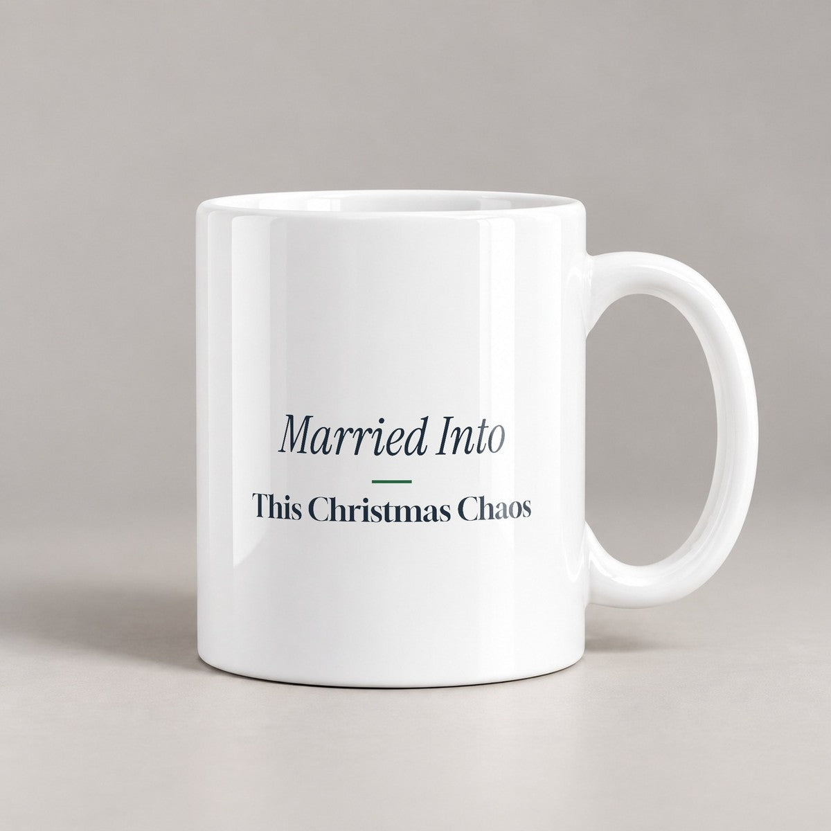 Funny Christmas In-Laws Coffee Mug Married Into This Christmas Chaos - photo 2