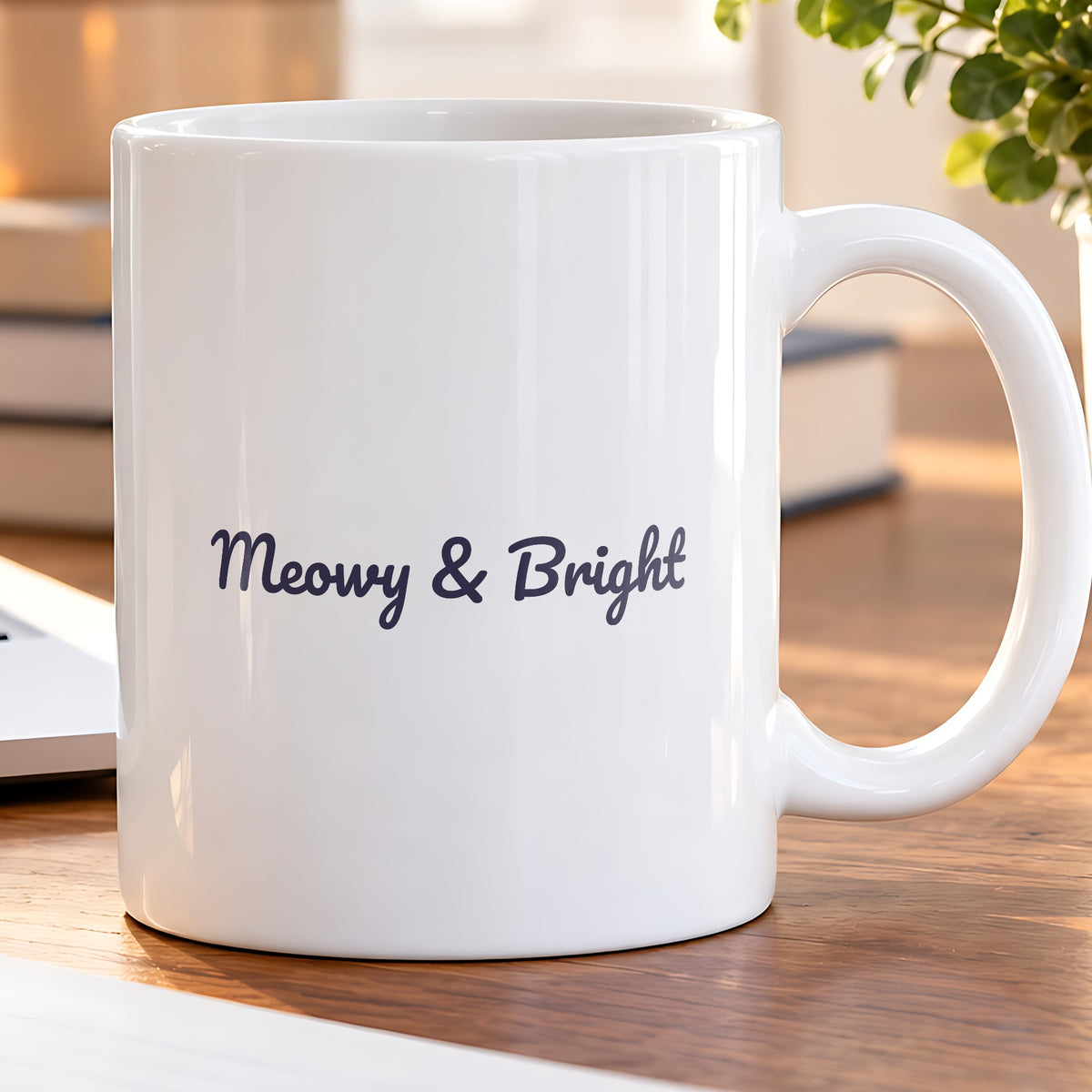 Funny Cat Christmas Coffee Mug Meowy And Bright For Cat Owners - photo 5