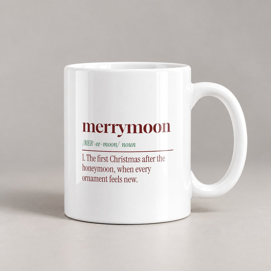 Christmas Coffee Mug Merrymoon Dictionary Definition Newlyweds - photo 1