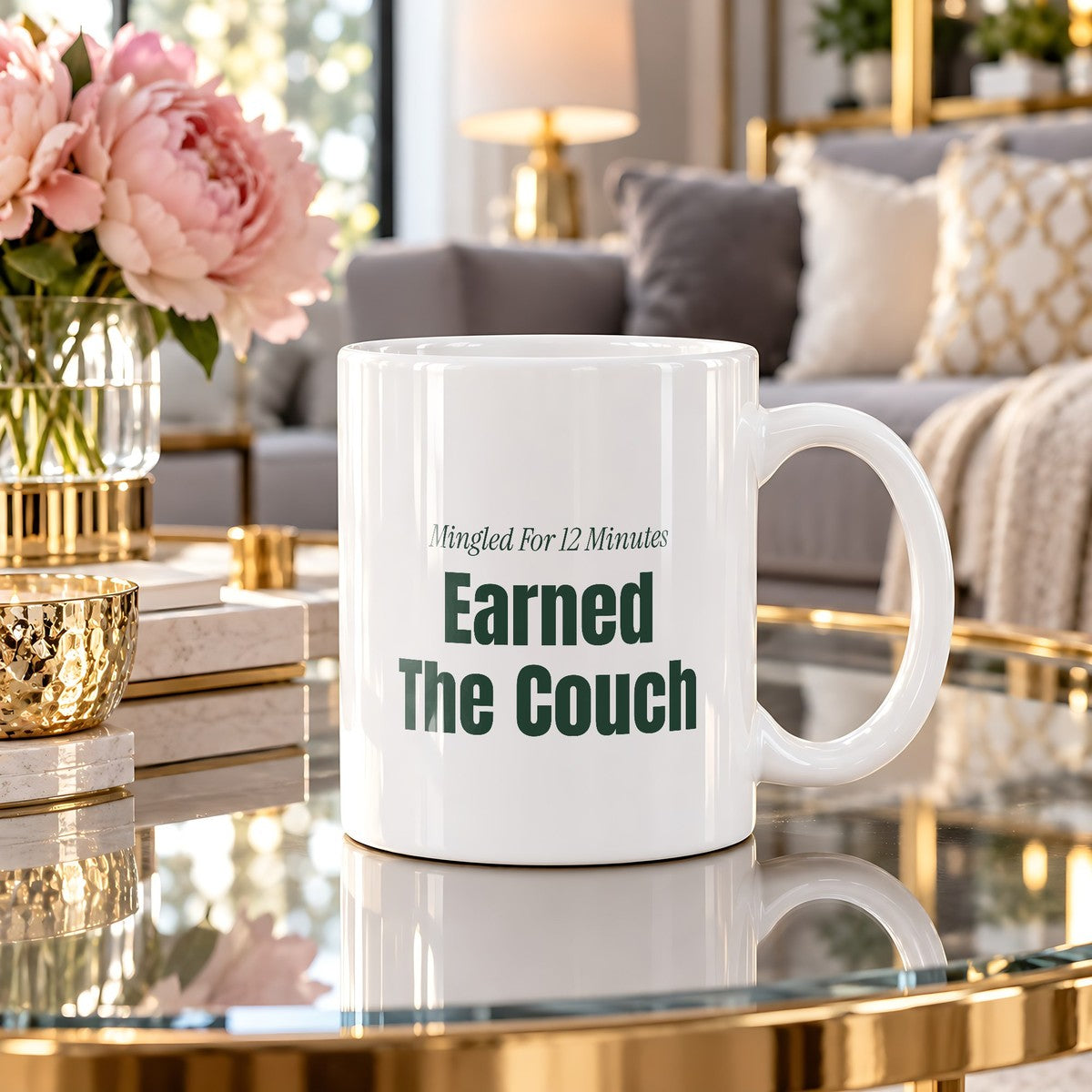 Funny Introvert Christmas Coffee Mug Mingled For 12 Minutes - photo 1