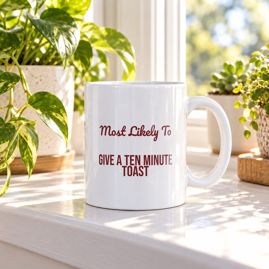 Funny Christmas Coffee Mug Most Likely To Give A Ten Minute Toast Family - photo 1