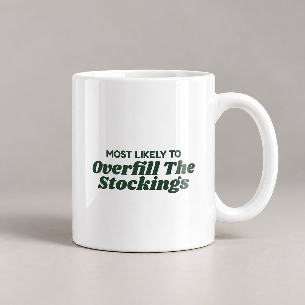 Funny Christmas Coffee Mug Most Likely To Overfill The Stockings - photo 3