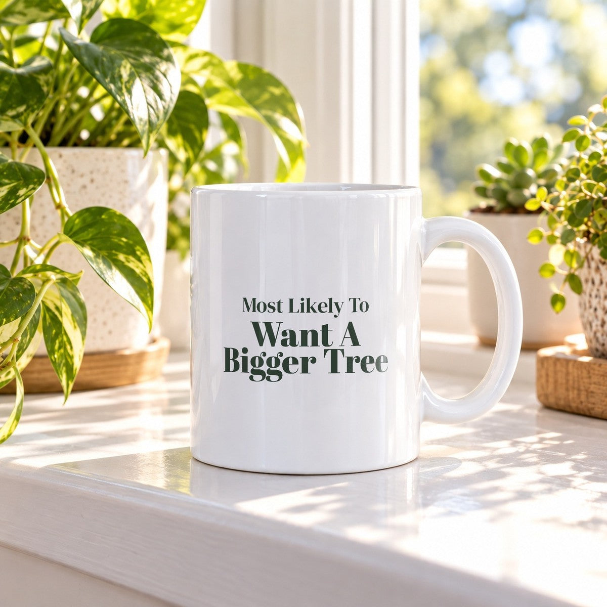 Funny Christmas Couples Coffee Mug Most Likely To Want A Bigger Tree - photo 1