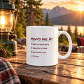 Funny Christmas Coffee Mug Mom's Christmas Eve List Sit Down For Mom - photo 1