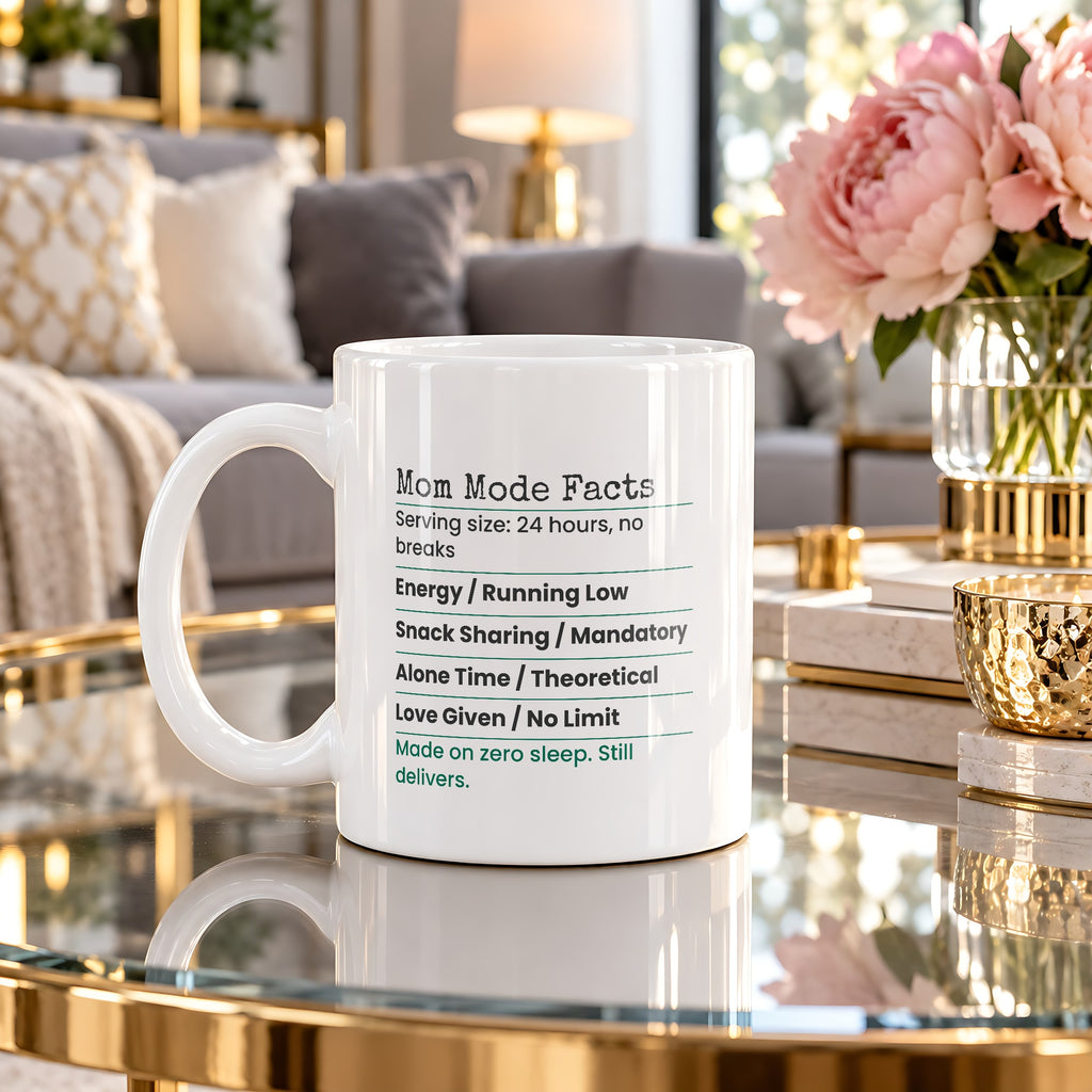 Funny Mom Coffee Mug Mom Mode Facts Label For Wife - photo 4