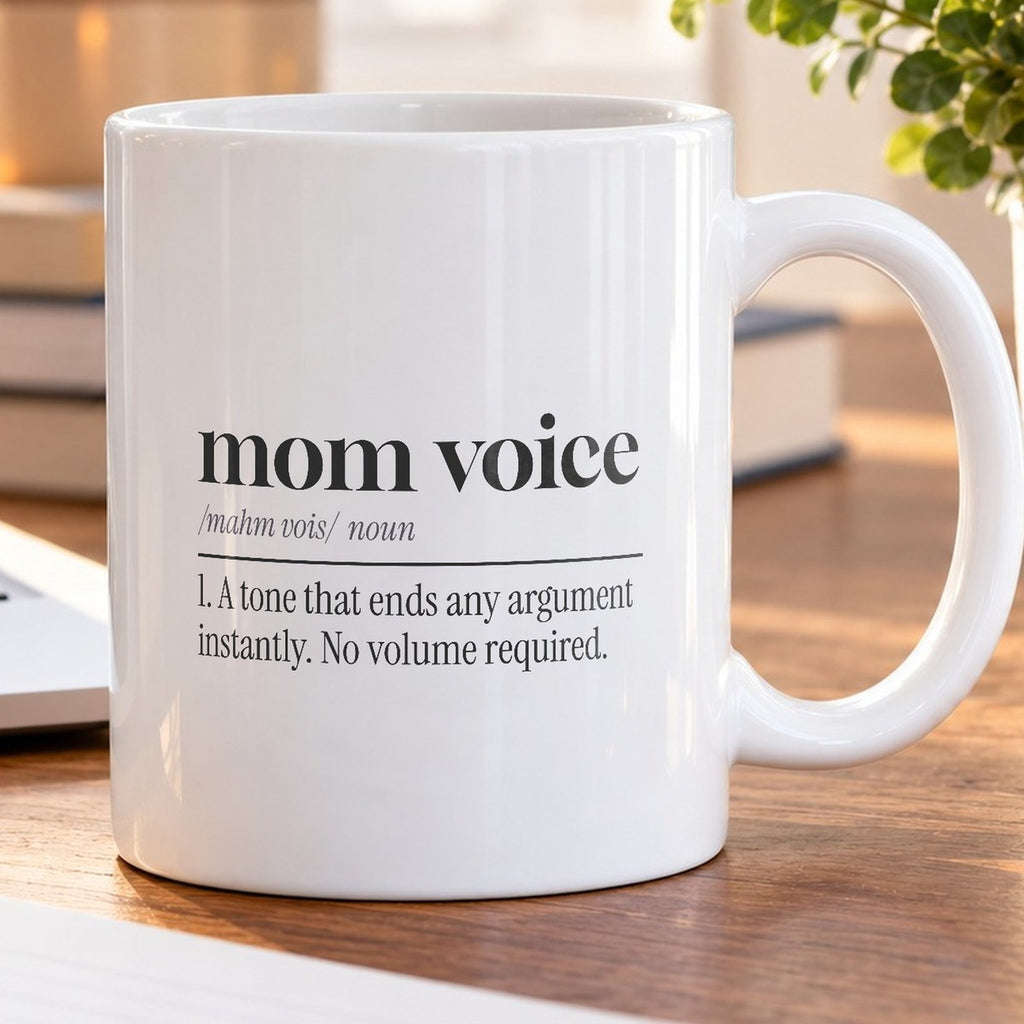 Mom Voice Coffee Mug Ends Arguments No Volume - photo 5