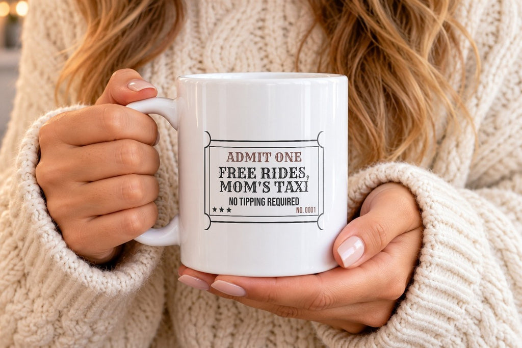 Mom Taxi Coffee Mug Free Rides No Tipping - photo 4