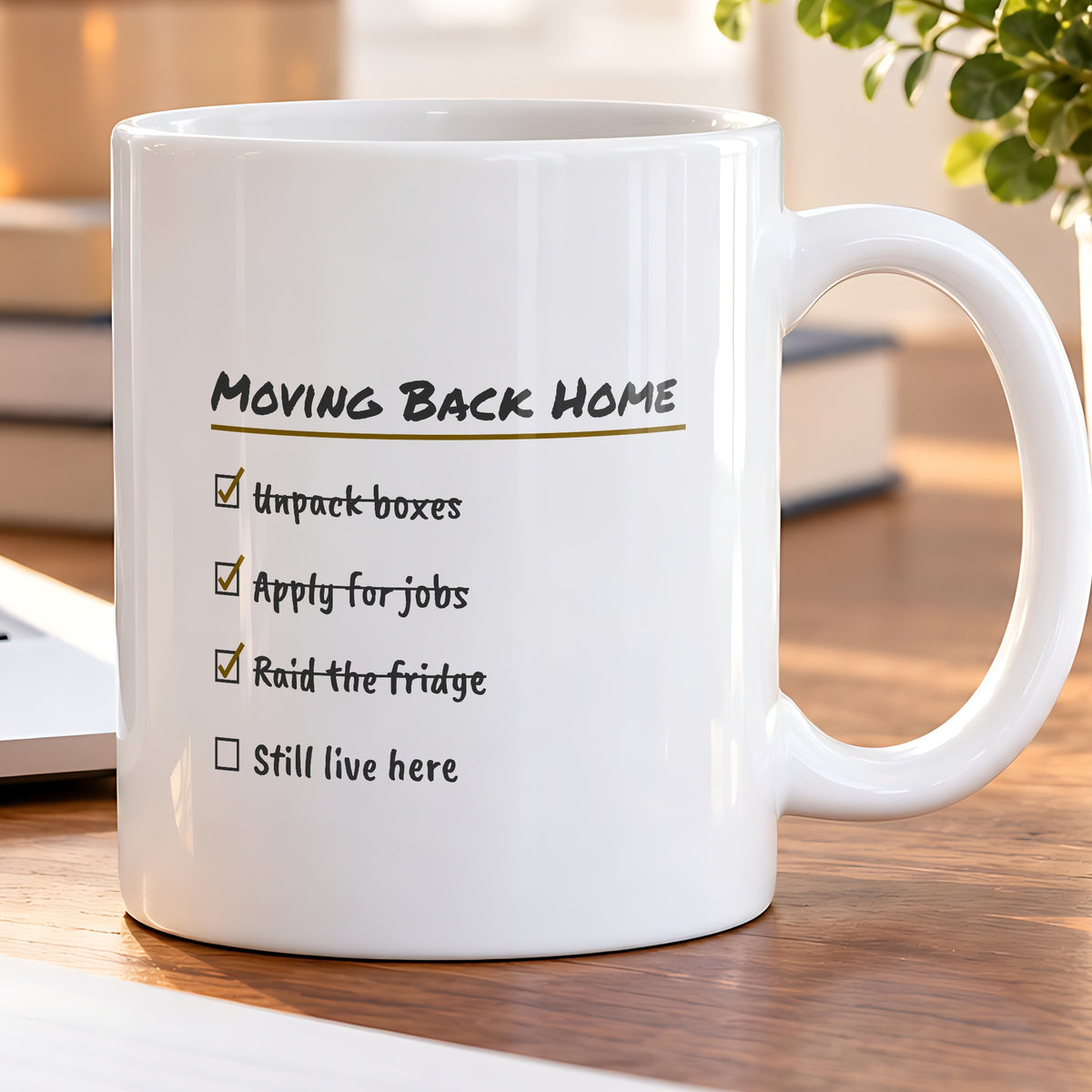 Funny Graduate Coffee Mug Moving Back Home Checklist For Grads - photo 5