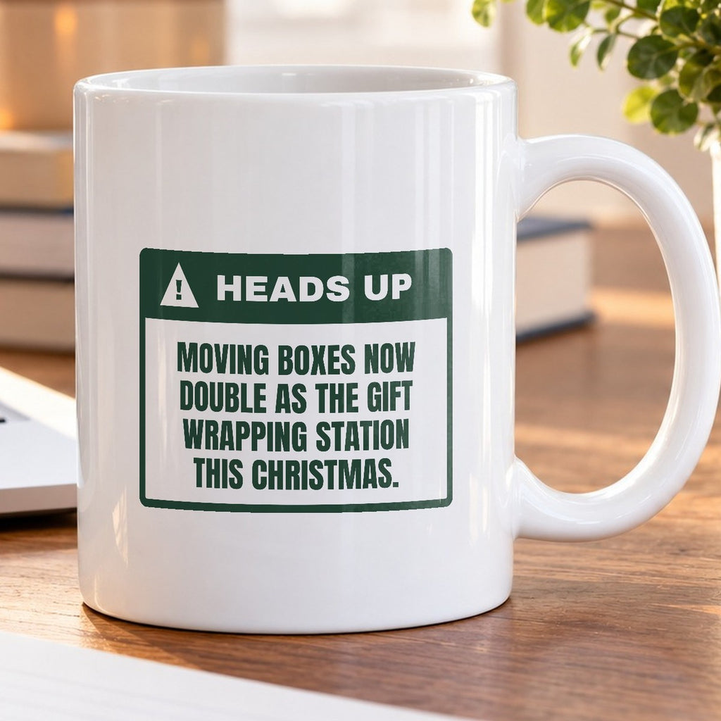 Funny New Home Christmas Coffee Mug Moving Boxes Doubled As Wrapping - photo 5