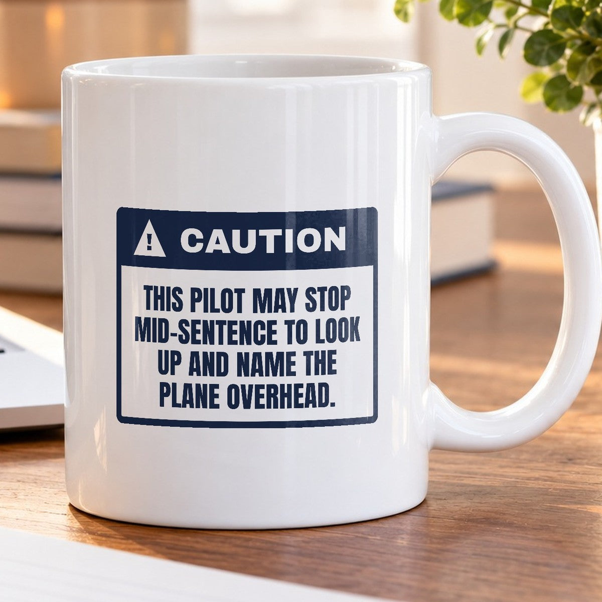 Funny Pilot Coffee Mug Names Every Plane Mid-Sentence For Aviators - photo 5