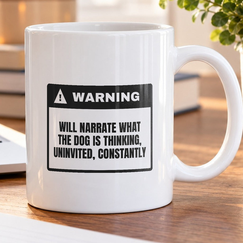 Dog Dad Coffee Mug Warning Narrates Dog's Thoughts - photo 5