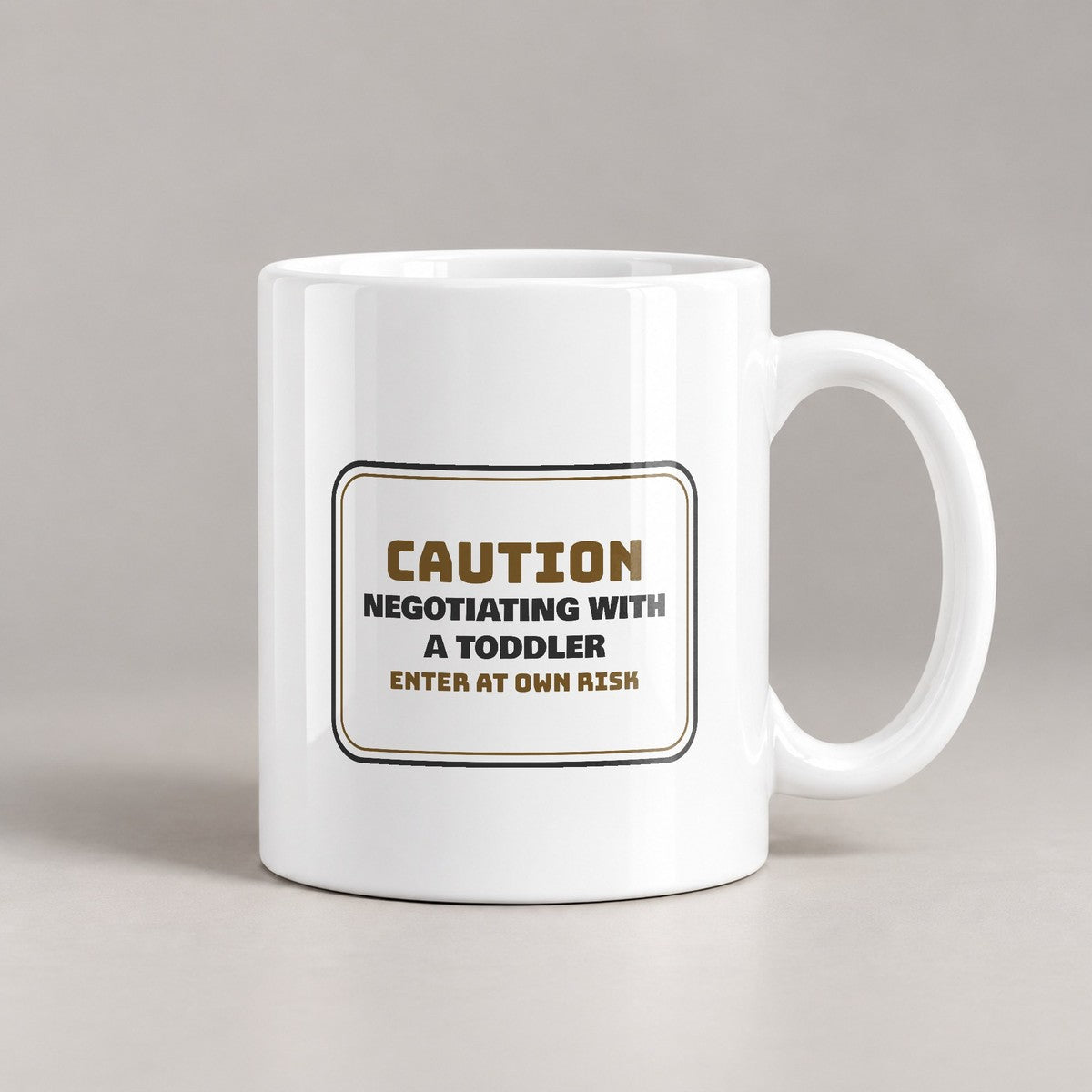 Funny Mom Sign Coffee Mug Negotiating With Toddler For Wife - photo 3