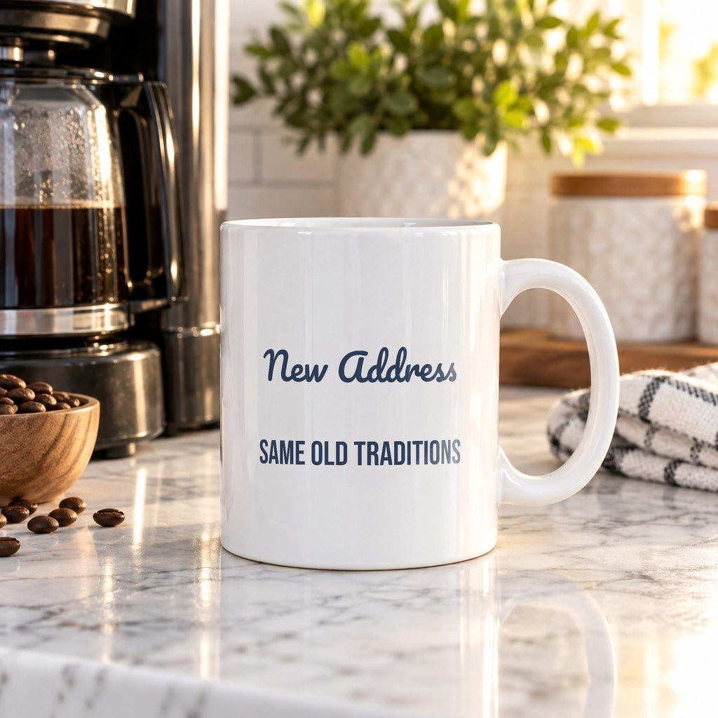 New Home Christmas Coffee Mug New Address Same Old Traditions - photo 3