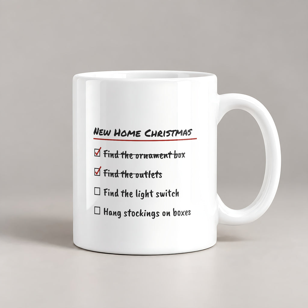 Funny Christmas Coffee Mug New Home Christmas Checklist - photo 1