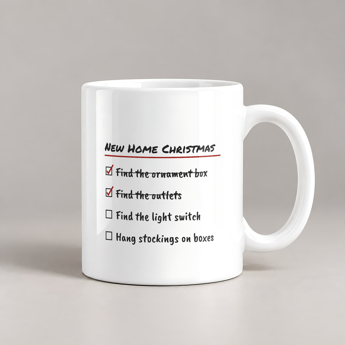 Funny Christmas Coffee Mug New Home Christmas Checklist - photo 1