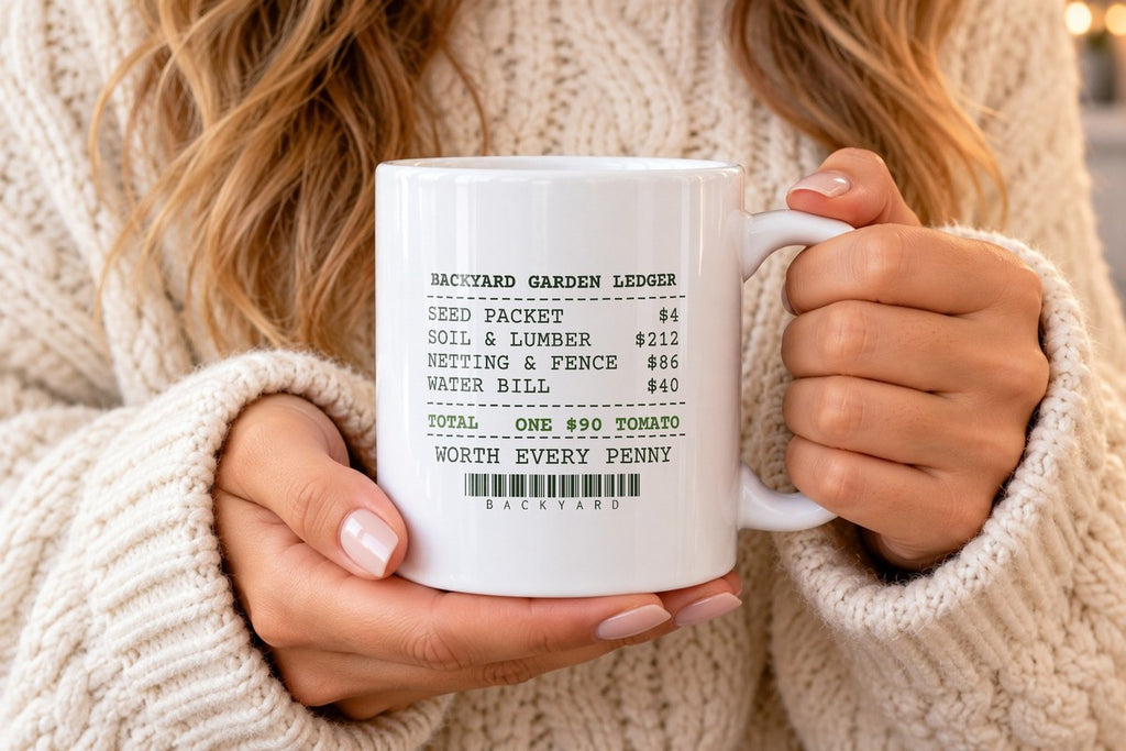 Funny Vegetable Garden Coffee Mug Ninety Dollar Tomato Receipt - photo 1