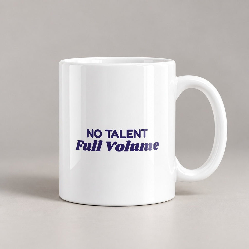 Funny Karaoke Coffee Mug No Talent Full Volume For Karaoke Lovers - photo 3