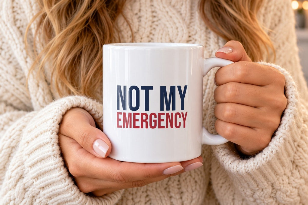 Funny Nurse Coffee Mug Not My Emergency For Nurses - photo 2