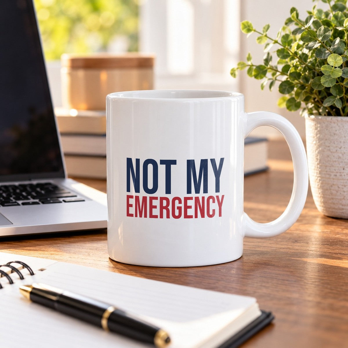 Funny Nurse Coffee Mug Not My Emergency For Nurses - photo 3