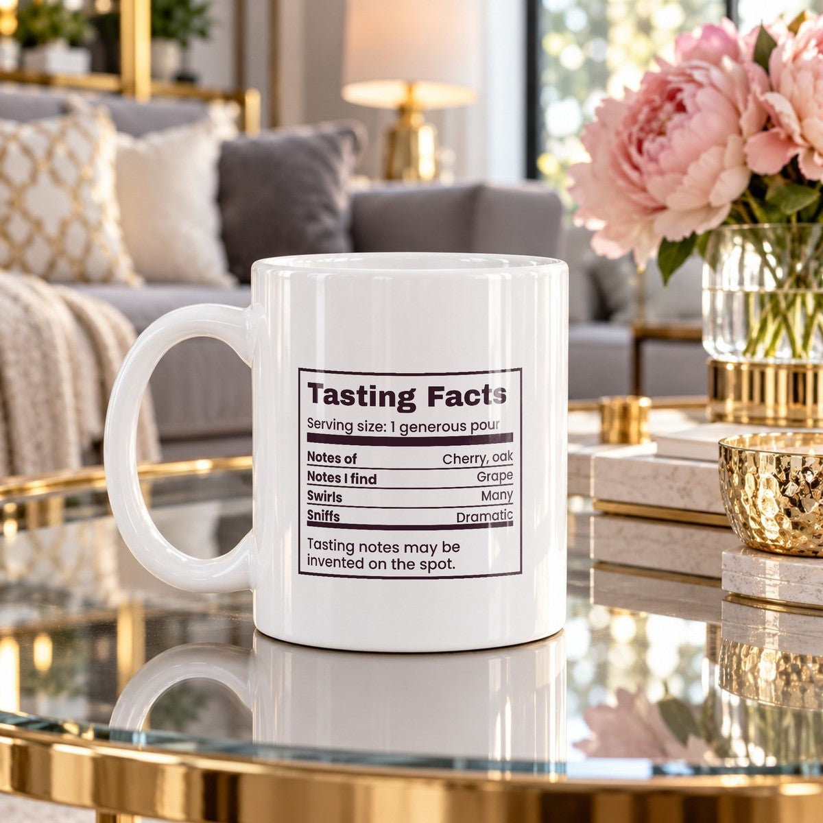 Funny Wine Lover Mug Notes Of Cherry I Taste Grape Tasting Label - photo 4